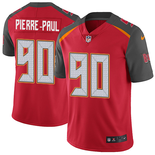 Nike Buccaneers #90 Jason Pierre-Paul Red Team Color Youth Stitched NFL Vapor Untouchable Limited Jersey - Click Image to Close